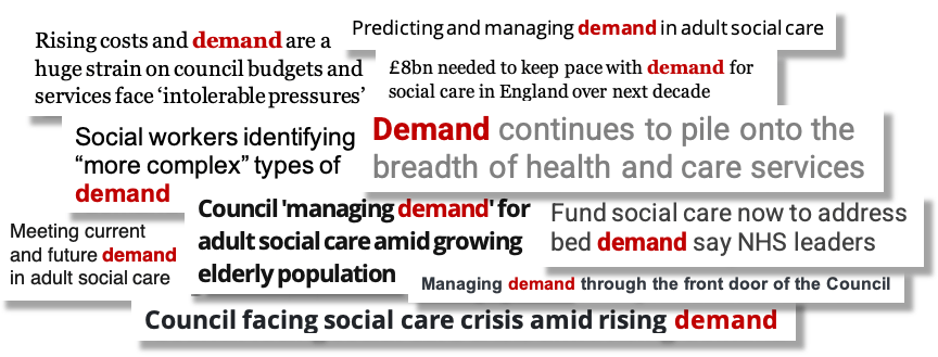 Words that make me go hmmm:&nbsp;Demand
