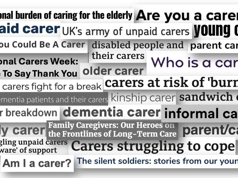 Words that make me go hmmm:&nbsp;Carer