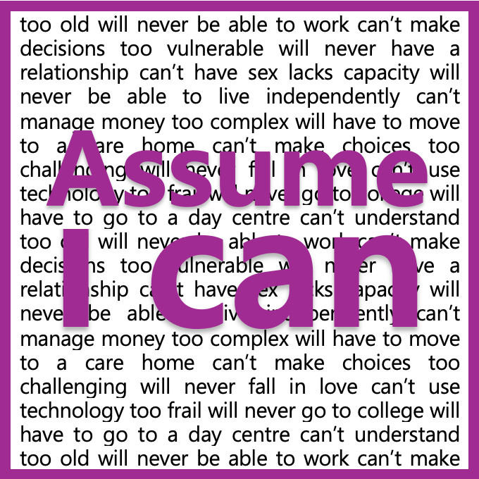 Assume I can